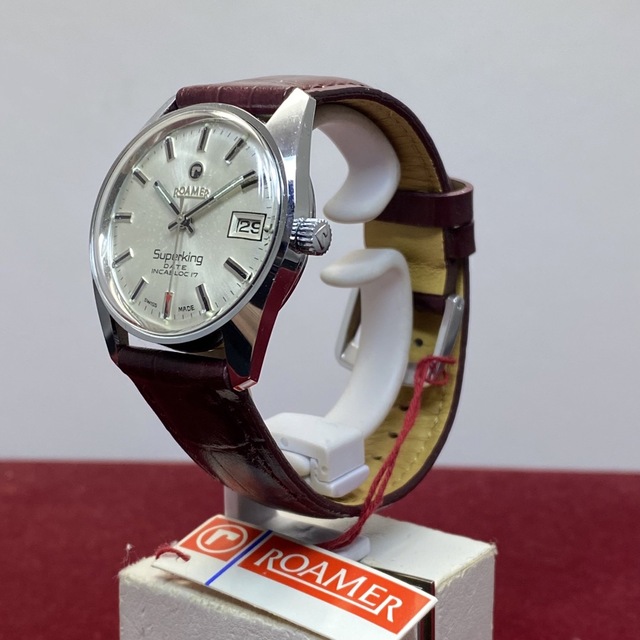 ★新品 70s ROAMER ローマー 手巻 腕時計 アンティーク ビンテージ メンズの時計(腕時計(アナログ))の商品写真