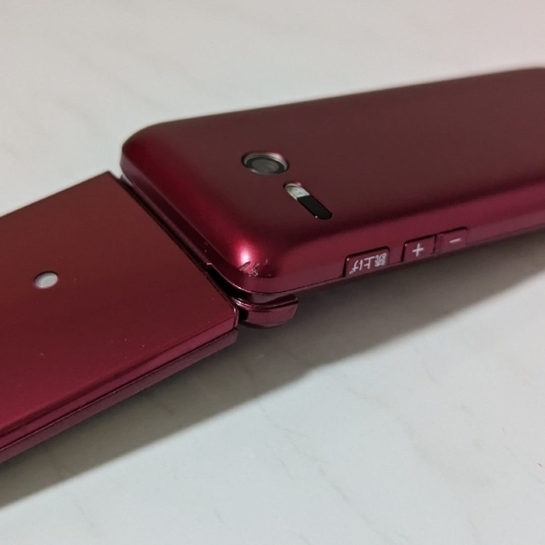 au - KYOCERA かんたんケータイ ライト KYF43 ワインレッドの通販 by
