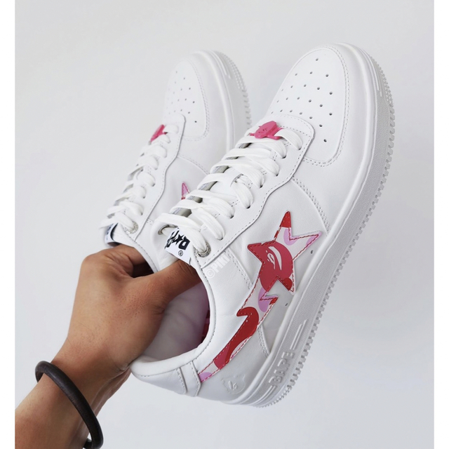 A BATHING APE(アベイシングエイプ)の26cm BAPE STA ABC CAMO 1I70-191-005 PINK メンズの靴/シューズ(スニーカー)の商品写真