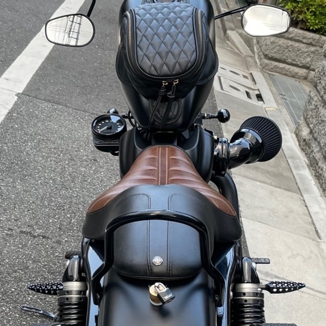 Harley Davidson(ハーレーダビッドソン)の【値下げ】RSD ローランドサンズデザイン enzoツーリング2アップシート 自動車/バイクのバイク(パーツ)の商品写真