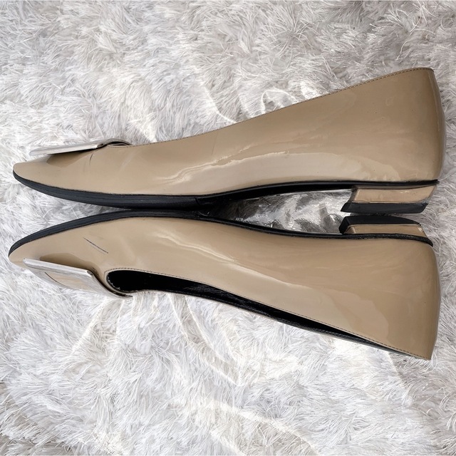 のでご 【美品】ROGER 22 フラット シルバー VIVIER ロジェヴィヴィエ