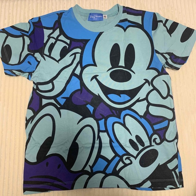 Disney(ディズニー)のミッキー 総柄 Tシャツ 140 レディースのトップス(Tシャツ(半袖/袖なし))の商品写真