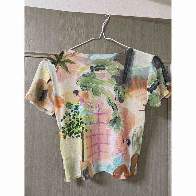 SLY(スライ)のSLY スライ　SOUTH GARDEN SHEER MINI Tシャツ レディースのトップス(Tシャツ(半袖/袖なし))の商品写真