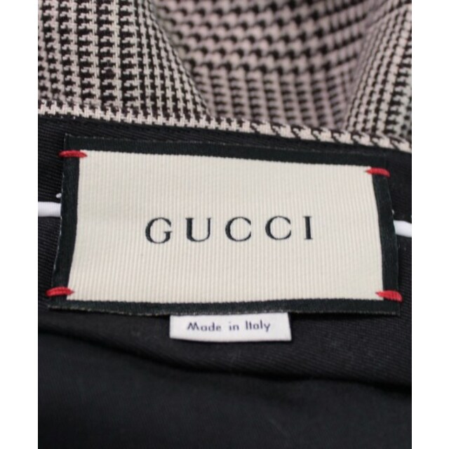 Gucci(グッチ)のGUCCI グッチ スラックス 50(XL位) ベージュ黒(グレンチェック) 【古着】【中古】 メンズのパンツ(スラックス)の商品写真
