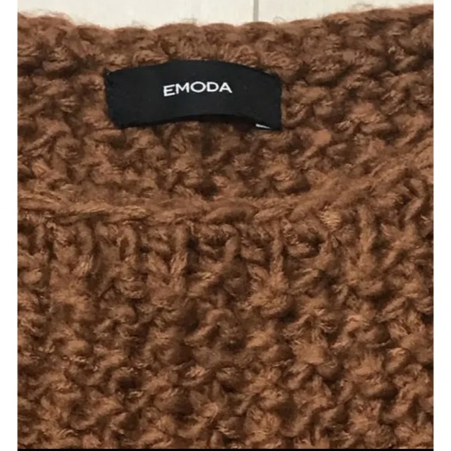 EMODA(エモダ)のEMODA エモダ ニット セーター ブラウン レディースのトップス(ニット/セーター)の商品写真