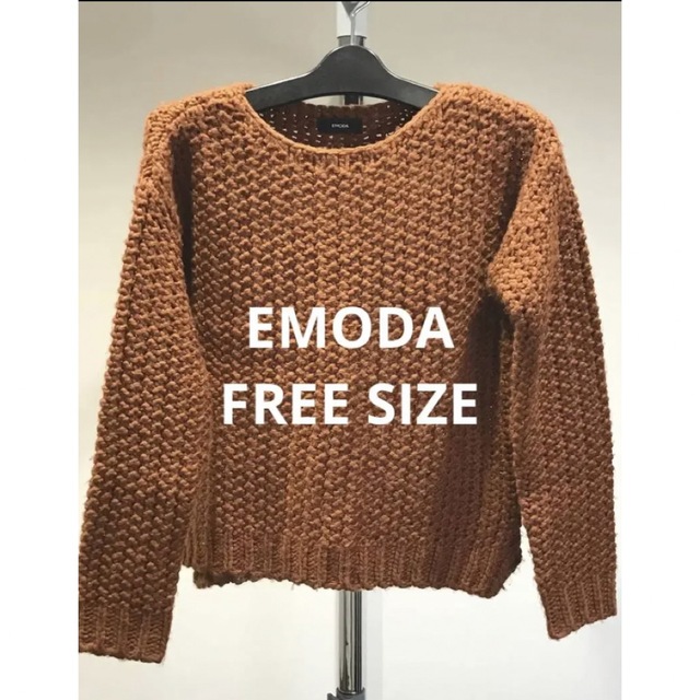 EMODA(エモダ)のEMODA エモダ ニット セーター ブラウン レディースのトップス(ニット/セーター)の商品写真