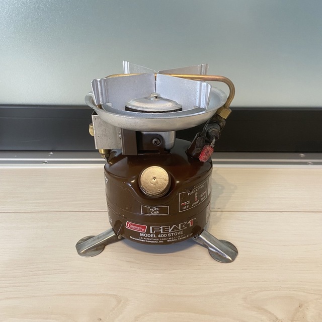 格安正規店 コールマン 茶 ストーブ 2レバー 82年11月製造 PEAK1 400 総合
