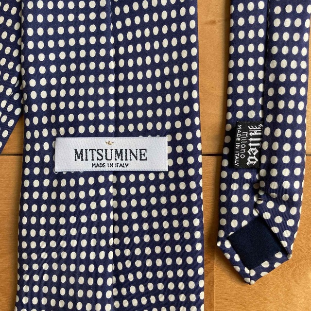 Mitsumine(ミツミネ)のMITSUMINE ネクタイ ドット 絹100% イタリア製 メンズのファッション小物(ネクタイ)の商品写真