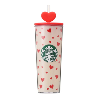 Starbucks Coffee - バレンタイン2023コールドカップタンブラーハート414ml