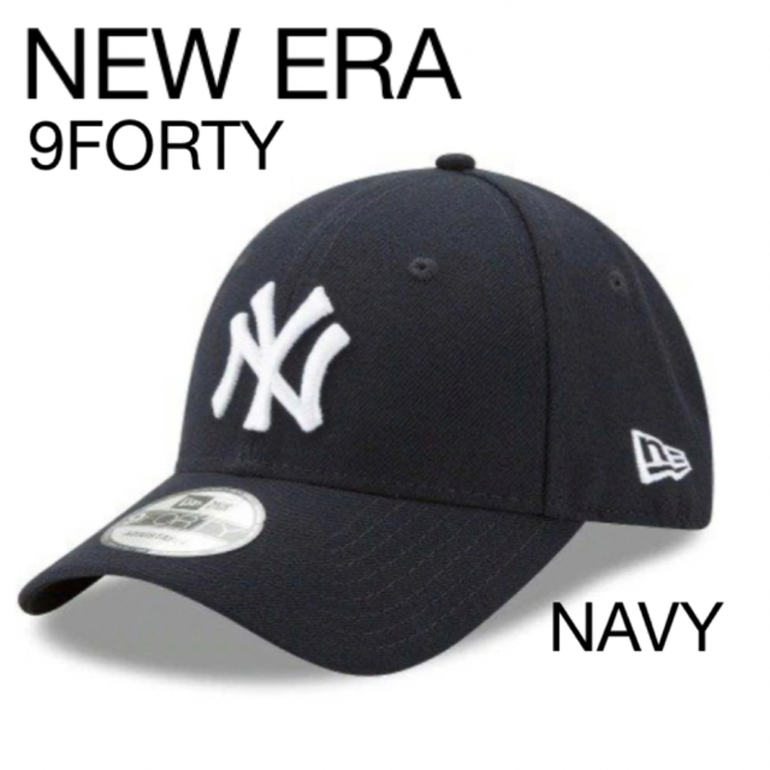 NEW ERA(ニューエラー)のNEW ERA YANKEES 9FORTY NAVY ニューエラ ヤンキース メンズの帽子(キャップ)の商品写真