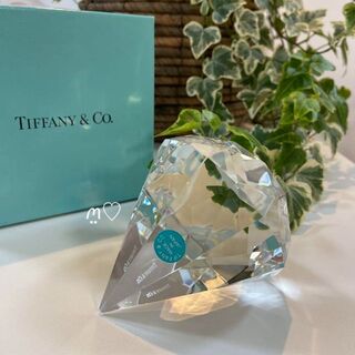 Tiffany & Co. - ティファニー　ダイヤモンドカットペーパーウェイト クリスタルガラス  インテリア