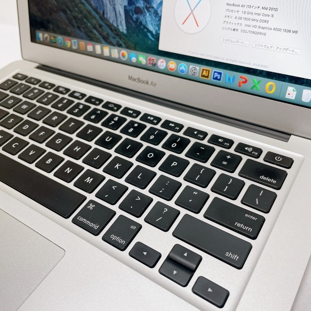 MacBookAir 2012　i5／8GB／256GB（USキーボード）おまけ