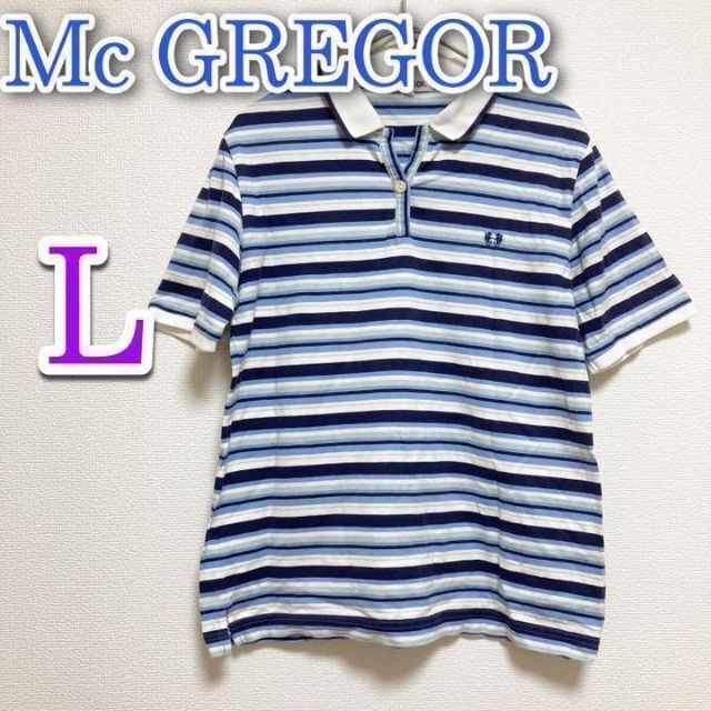 McGREGOR(マックレガー)のマックレガー Mc GREGOR　半袖　ポロシャツ　ライトブルー　レディース レディースのトップス(Tシャツ(半袖/袖なし))の商品写真