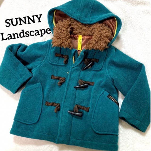 SunnyLandscape(サニーランドスケープ)のSUNNY Landscape 緑ダッフルコート キッズ/ベビー/マタニティのキッズ服男の子用(90cm~)(コート)の商品写真