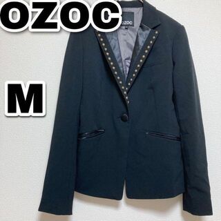 オゾック(OZOC)のOZOC　オゾック　ジャケット　ブラック　黒　38　M　レディース(テーラードジャケット)