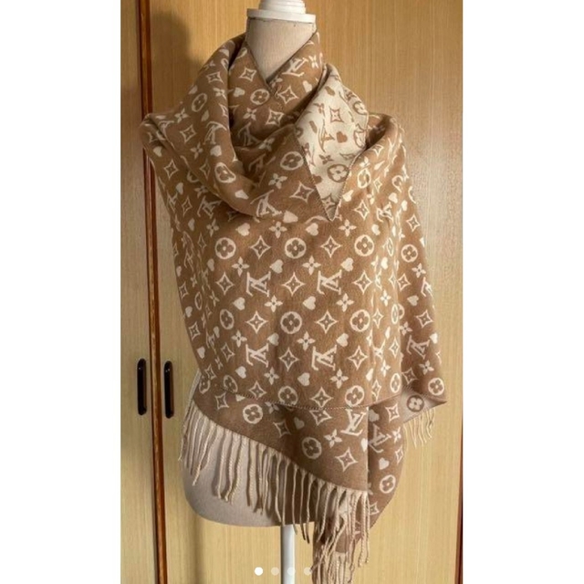 競売 VUITTON LOUIS - マフラー ストール カシミア リバーシブル ルイ