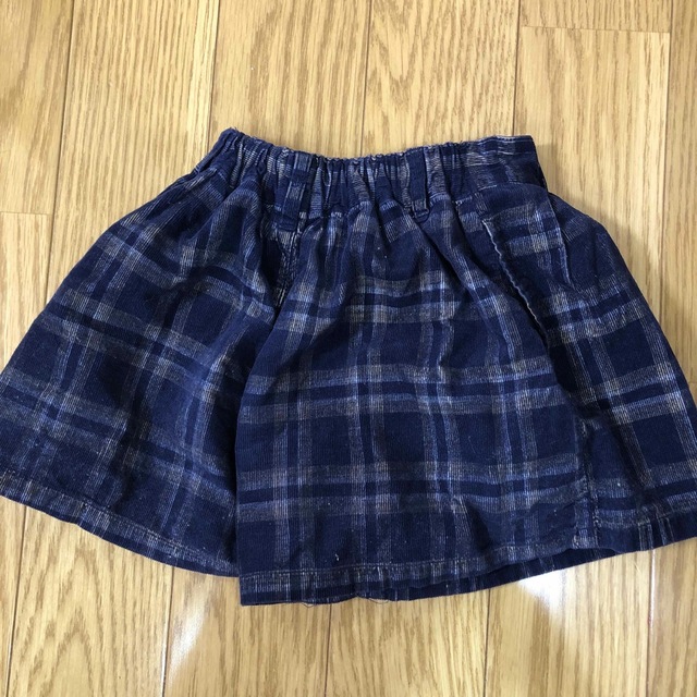 GU(ジーユー)のGU チェックキュロットパンツ　サイズ110 キッズ/ベビー/マタニティのキッズ服女の子用(90cm~)(パンツ/スパッツ)の商品写真