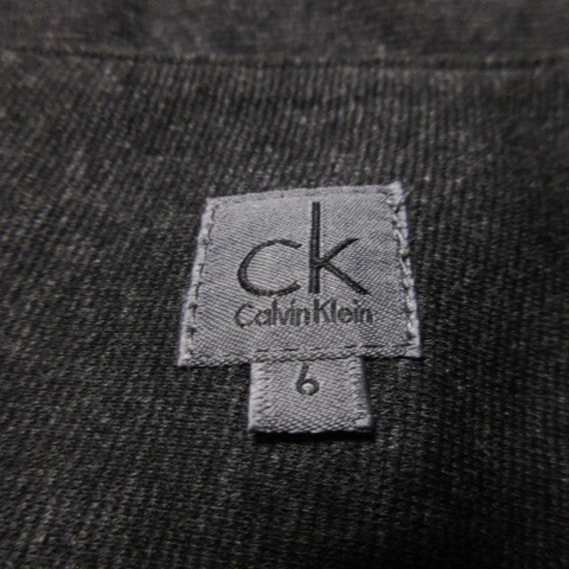 ck Calvin Klein(シーケーカルバンクライン)のckカルバンクライン スカート タイト ひざ丈 ベルト ストレッチ  6 グレー レディースのスカート(ひざ丈スカート)の商品写真