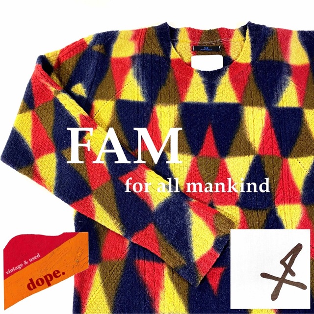 ▼ FAM all mankind colorful sweater ▼