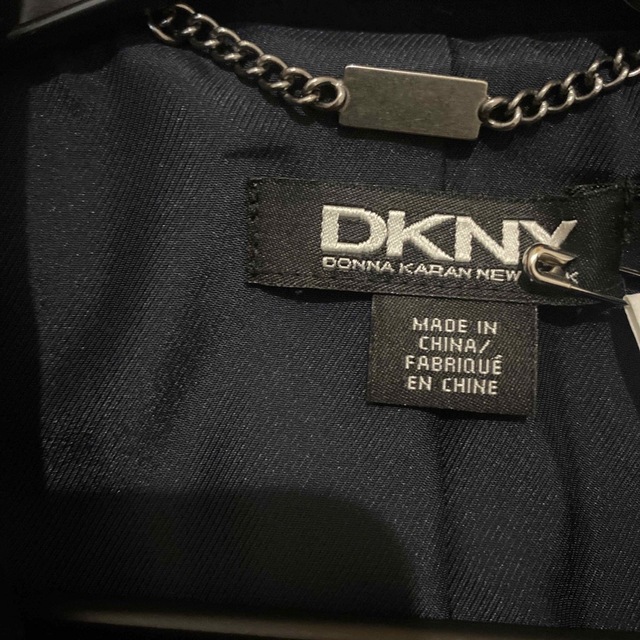 DKNY ダナキャラン ニューヨーク　ファーコングコート　ブラック 5