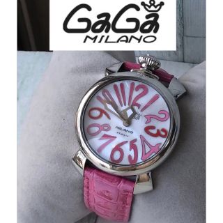 ガガミラノ(GaGa MILANO)のGaGa MILANO -ガガミラノ腕時計　ピンク(腕時計)