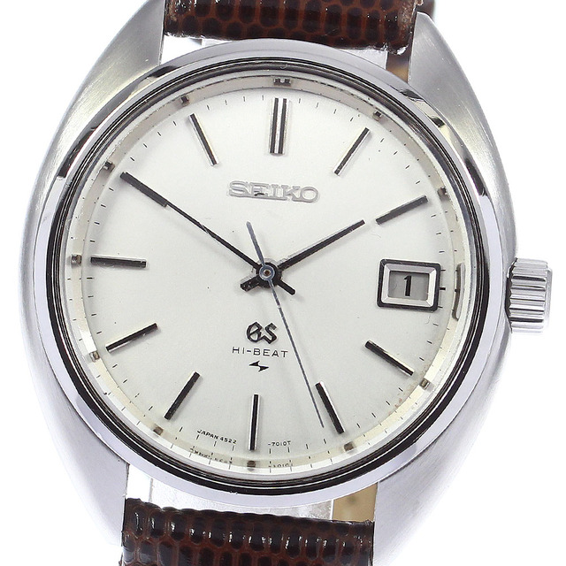 本命ギフト SEIKO - 【SEIKO】セイコー グランドセイコー ハイビート  4522-7010 手巻き メンズ_733021  腕時計(アナログ) 