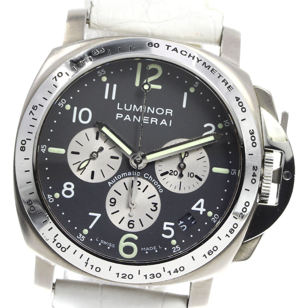 訳あり商品 【PANERAI】パネライ - PANERAI ルミノールクロノグラフ メンズ_730702 自動巻き PAM00121 スモールセコンド デイト 腕時計(アナログ)