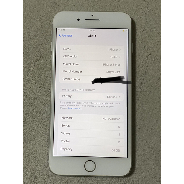 販売スペシャル iPhone 8 Plus Silver 64 GB SIMフリー スマートフォン