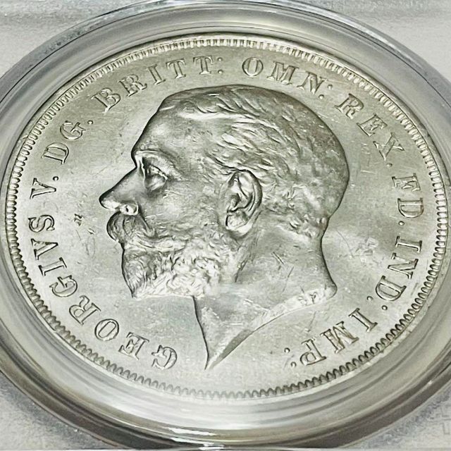 英国 ジョージ5世 戴冠25周年記念 1クラウン 銀貨 1935 MS63