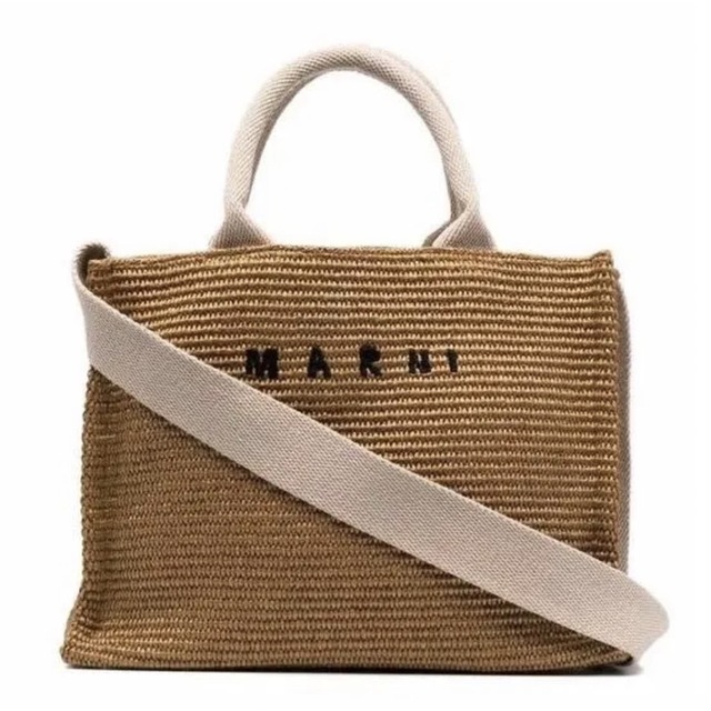 新品未使用！送料込み★MARNI★ラフィア製 スモールトートバッグ