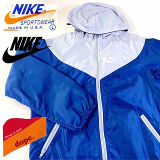 ナイキ(NIKE)の▼ 70's NIKE orange swoosh nylon zip ▼(ナイロンジャケット)