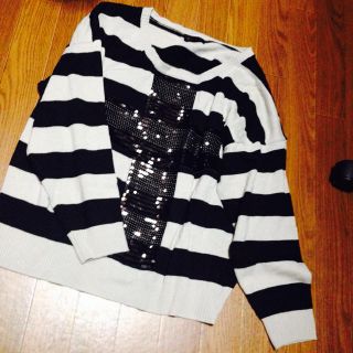 再入荷 WORLD WIDE LOVE! ワールドワイドラブ ボーダー ダメージニット