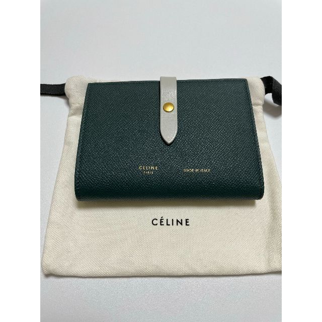 celine(セリーヌ)のセリーヌ ミディアムストラップ ウォレット コンパクト 二つ折り財布 レディースのファッション小物(財布)の商品写真