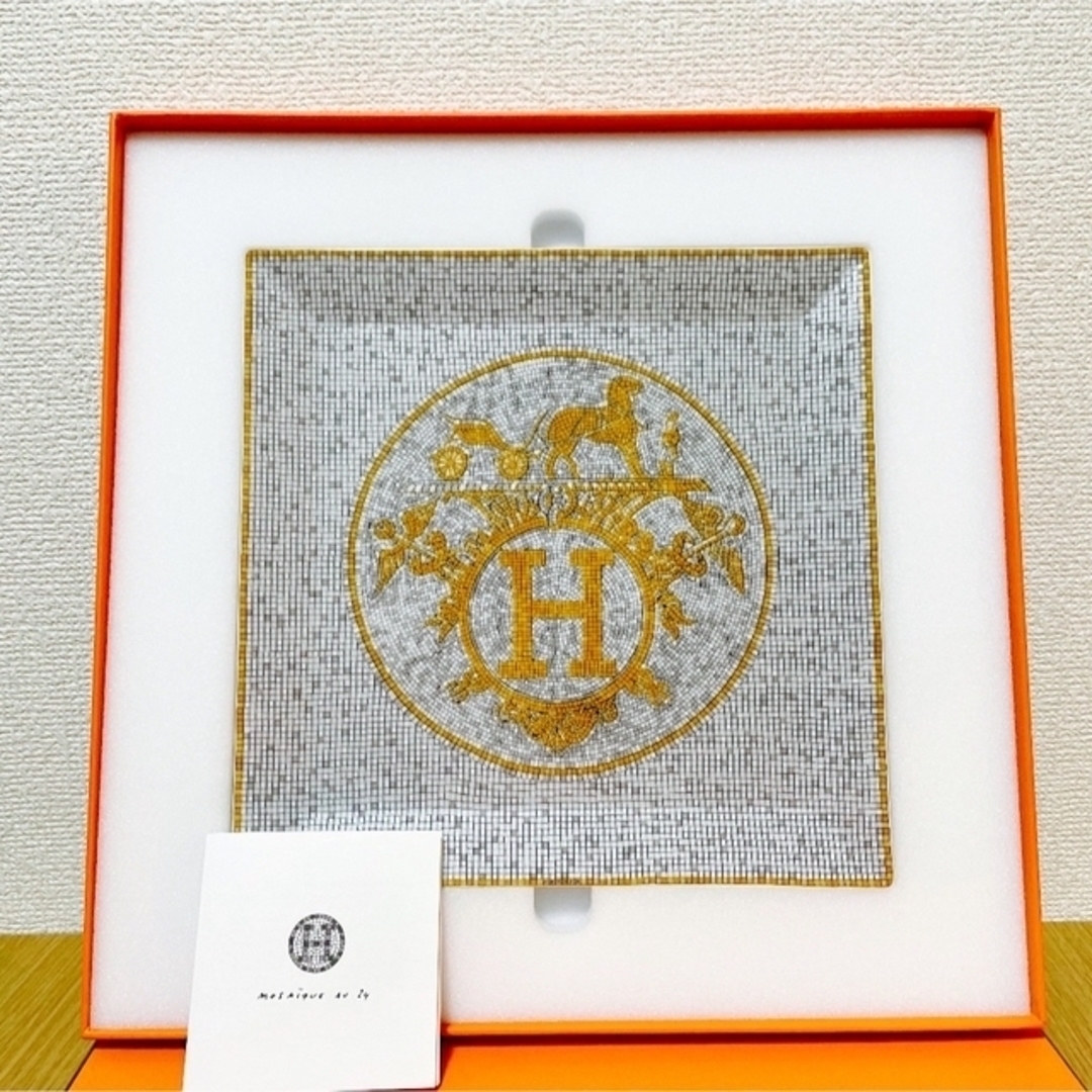 Hermes - 【新品 ギフト包装】エルメス モザイク ゴールド スクエア