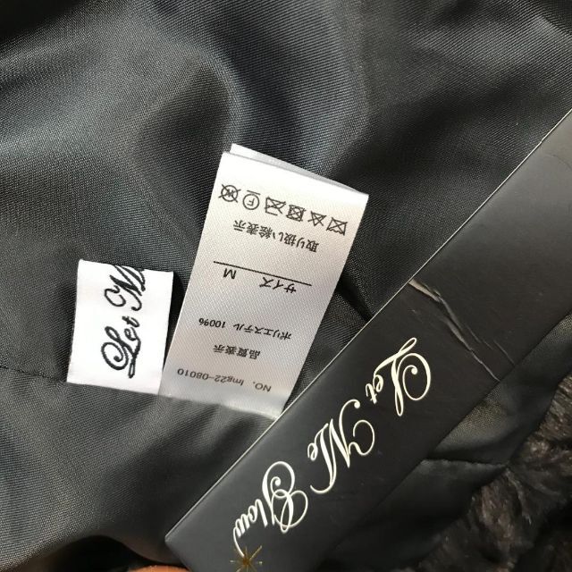 タQC4001 LetMeGlow ラムレザー3WAYジャケット チャコール M www