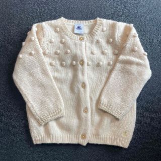 プチバトー(PETIT BATEAU)のプチバトー　カーディガン　18m(カーディガン/ボレロ)