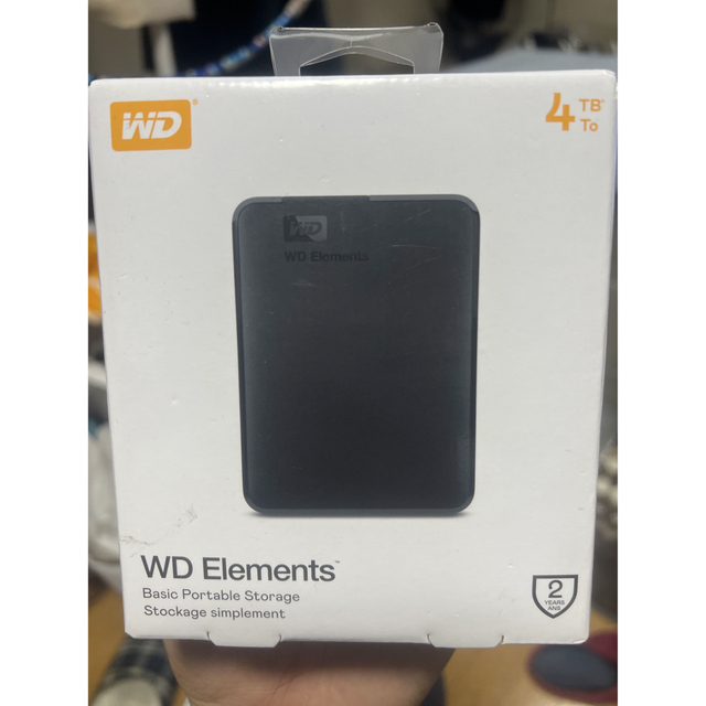 WDポータブルHDD 4TB