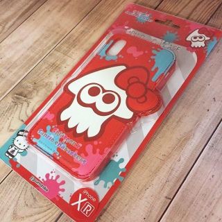 ニンテンドースイッチ(Nintendo Switch)のスプラトゥーン × サンリオ コラボ iPhoneXR レッド(iPhoneケース)