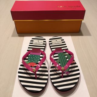 ケイトスペードニューヨーク(kate spade new york)の美品　ケイトスペード　ビーチサンダル　6(サンダル)