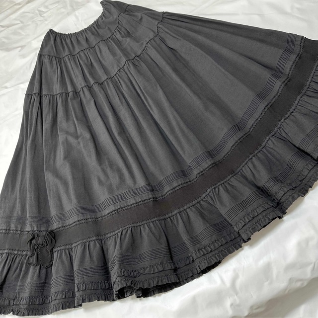 KANEKO ISAO(カネコイサオ)のカネコイサオ グログランリボンスカート レディースのスカート(ロングスカート)の商品写真