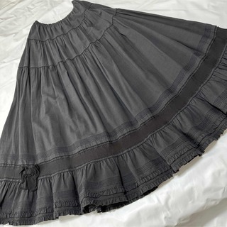 カネコイサオ(KANEKO ISAO)のカネコイサオ グログランリボンスカート(ロングスカート)