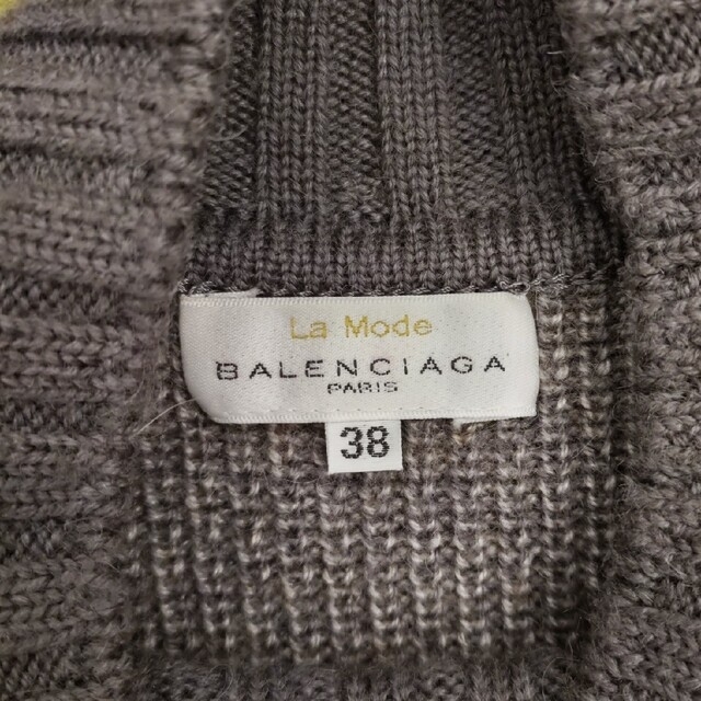 Balenciaga(バレンシアガ)の【値下】BALENCIAGA　ワンピースとマフラーカーディガン レディースのワンピース(ひざ丈ワンピース)の商品写真