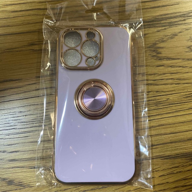 iPhone14Pro スマホカバー　リング付き　スマホケース　紫 スマホ/家電/カメラのスマホアクセサリー(iPhoneケース)の商品写真