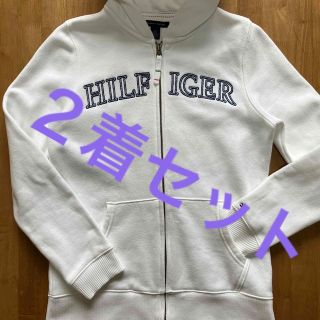 トミーヒルフィガー(TOMMY HILFIGER)の2着セット　トミー　パーカー　フーディ　白(パーカー)