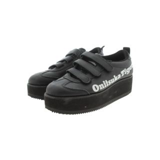 オニツカタイガー(Onitsuka Tiger)のOnitsuka Tiger オニツカタイガー スニーカー 24cm 黒 【古着】【中古】(スニーカー)