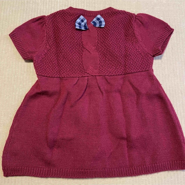 mikihouse(ミキハウス)のミキハウス＊ニットベスト　100 キッズ/ベビー/マタニティのキッズ服女の子用(90cm~)(カーディガン)の商品写真