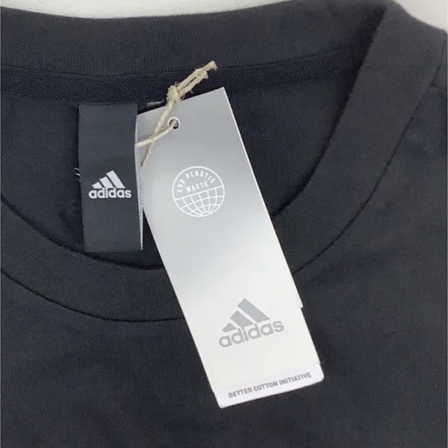 adidas(アディダス)のアディダス　ロゴTシャツ  ブラック　Ｌサイズ Tシャツ メンズのトップス(Tシャツ/カットソー(半袖/袖なし))の商品写真