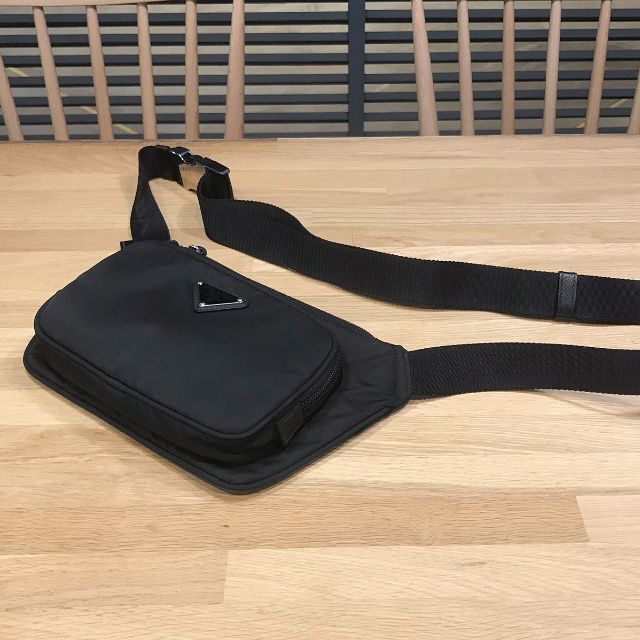 PRADA 新品同様 プラダ 現行 ショルダーバッグ ナイロン ブラック 2VH128 黒の通販 by Coeuriche Archive PRADA Nylon Belt プラダ ナイロン ベルト 黒