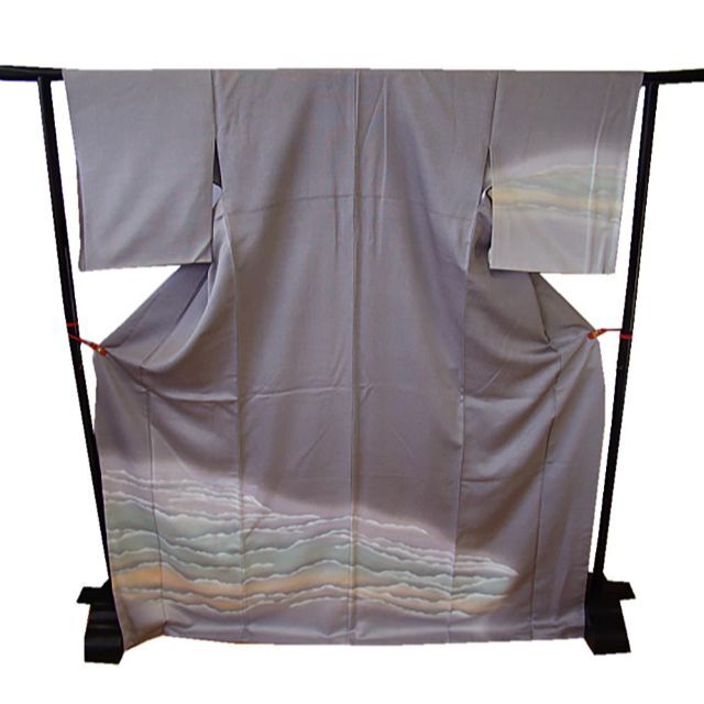 縁」156cm~163cm 万筋 江戸小紋 雲海 訪問着 正絹 U258 ... 新品☆L喪服礼服おしゃれなワイドパンツセットアップ黒フォーマル☆u258