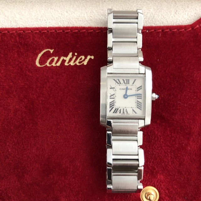 Cartier(カルティエ)の美品　カルティエ　Cartier タンクフランセーズ　SM 時計 レディースのファッション小物(腕時計)の商品写真